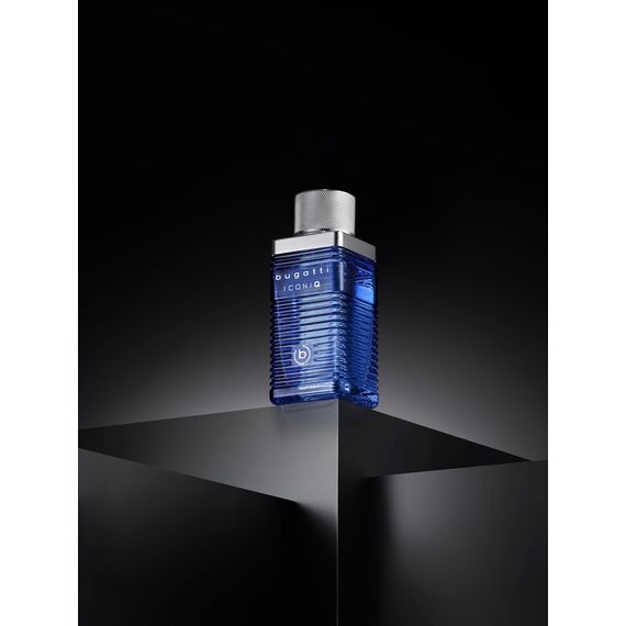 Bugatti Iconiq Blue Herren Parfüm 100ml aromatisch aquatisch Ambrieriert mit maritimen Noten von Zitrone, Salbei, Amber & Moschus, zeitlos erfrischendes Eau de Toilette