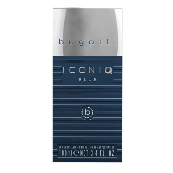 Bugatti Iconiq Blue Herren Parfüm 100ml aromatisch aquatisch Ambrieriert mit maritimen Noten von Zitrone, Salbei, Amber & Moschus, zeitlos erfrischendes Eau de Toilette