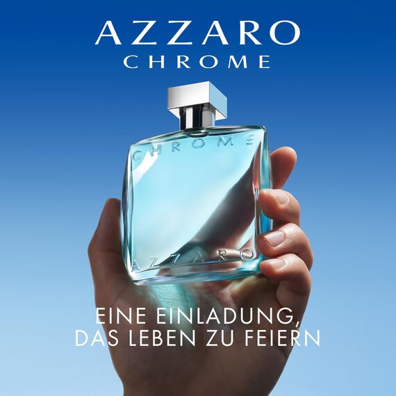 Azzaro Chrome Eau de Toilette, frischer und aquatischer Herrenduft, zitrisch-marines Parfüm mit umhüllender Leichtigkeit, erfrischender Duft für Männer, 30 ml