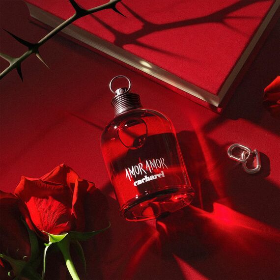 Cacharel Amor Amor Eau de Toilette für Damen, langanhaltender, sinnlicher Duft, fruchtig-blumiges Parfüm für Frauen, 100 ml