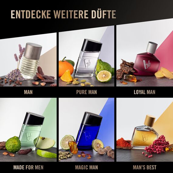 bruno banani Absolute Man – Eau de Toilette Natural Spray – Aufregend-maskulines Herren Parfüm – 2er Pack (1 x 50ml)