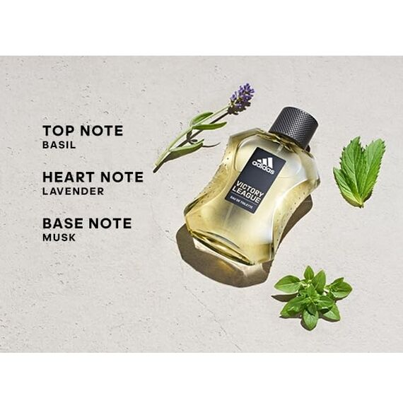 adidas Victory League After Shave, anregend, langanhaltender Duft mit ätherischem Öl und Moschus, 100 ml (Packung mit 2)