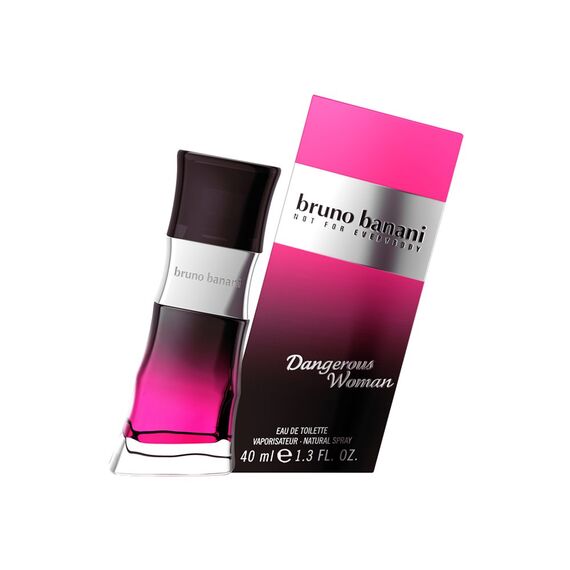bruno banani Dangerous Woman – Eau de Toilette Natural Spray – Verführerisch-warmes Damen Parfüm – 1er Pack (1 x 40ml)