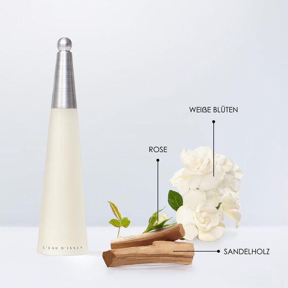 Issey Miyake – L'Eau d'Issey Eau de Toilette – Aquatisch-frisches Parfüm mit weißen Blüten, Rosen und Lotus – inspiriert von der Reinheit des Wassers – Damendüfte in verschiedenen Größen erhältlich.