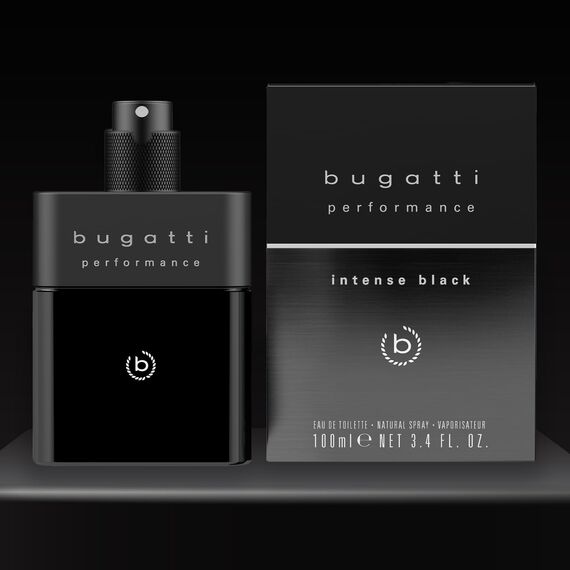 bugatti performance intense black Parfüm Herren 100ml I Orientalisch-holziges Eau de Toilette Herren Parfüm mit Passionsfrucht, Kaschmir, Ambra & Moschus I Leistungsstark mit exotisch-maskulinen Noten