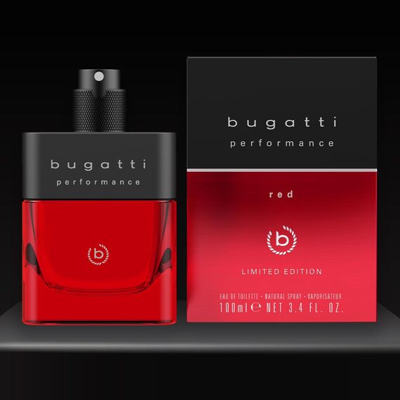 bugatti performance red Parfüm Herren 100ml I Orientalisch-fougères Eau de Toilette Herren Parfüm mit Grapefruit, Lavendel, Patschuli & Sandelholz I Leistungsstark mit maskulinen, warm-waldigen Noten