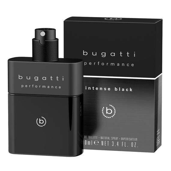 bugatti performance intense black Parfüm Herren 100ml I Orientalisch-holziges Eau de Toilette Herren Parfüm mit Passionsfrucht, Kaschmir, Ambra & Moschus I Leistungsstark mit exotisch-maskulinen Noten