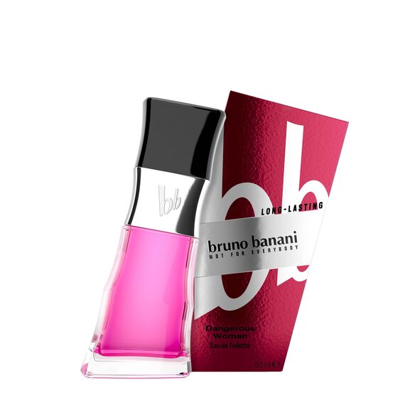 bruno banani Dangerous Woman – Eau de Toilette Natural Spray – Verführerisch-warmes Damen Parfüm – 1er Pack (1 x 50ml)