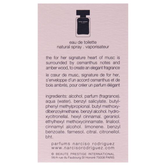 Narciso Rodriguez Woman, femme/ woman, Eau de Toilette, Vaporisateur/ Spray, 30 ml