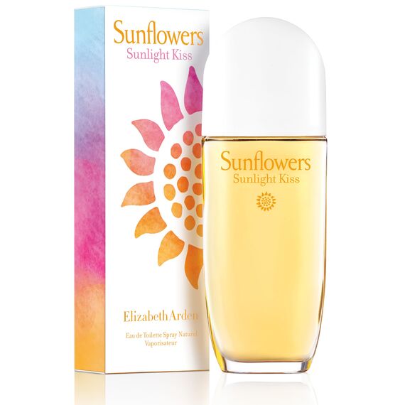 Elizabeth Arden – Sunflowers Sunlight Kiss, Eau de Toilette für Damen, Zerstäuber-Spray, blumiger, warmer und spritziger Duft mit Bergamotte, Veilchen und Rose, 100 ml