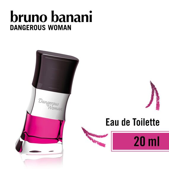 Bruno Banani Fragrance Dangerous Woman – Eau de Toilette Natural Spray – Verführerisch-warmes Damen Parfüm – 1er Pack (1 x 20ml) Coconut