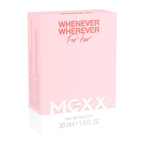 MEXX Whenever Wherever Woman Eau de Toilette, frischer, blumig-fruchtiger Duft für Frauen, 30ML