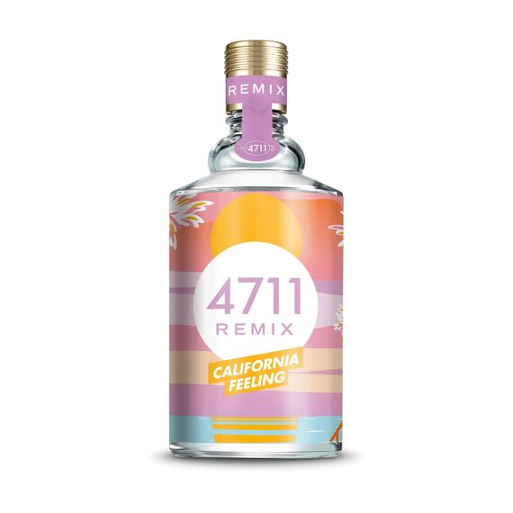 4711® Remix Cologne California Feeling I Eau de Cologne - zitrisch - fruchtig - floral - für einen Unvergesslichen Sommer I 100ml Natural Spray Vaporisateur