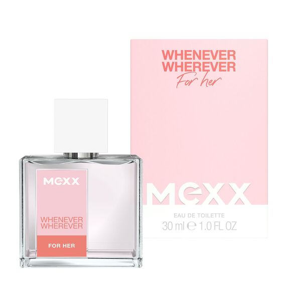 MEXX Whenever Wherever Woman Eau de Toilette, frischer, blumig-fruchtiger Duft für Frauen, 30ML