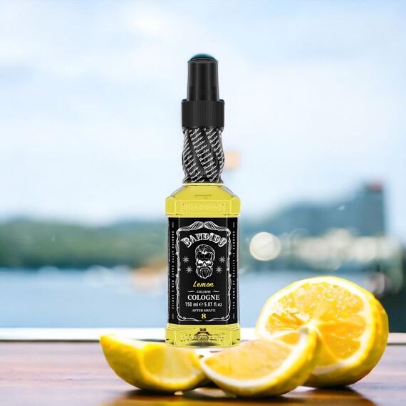 Bandido Eau de Cologne Herren 150ml Lemon After Shave Men Duftwasser Rasierwasser Männer, Erfrischt kühlt langanhaltender Duft verhindert Rasurbrand pickelchen Pflege nach der Rasur (Lemon, 150ml)