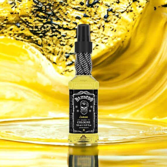 Bandido Eau de Cologne Herren 150ml Lemon After Shave Men Duftwasser Rasierwasser Männer, Erfrischt kühlt langanhaltender Duft verhindert Rasurbrand pickelchen Pflege nach der Rasur (Lemon, 150ml)