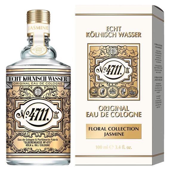 4711® Echt Kölnisch Wasser I Floral Collection - JASMIN - Eau de Cologne - florale Neuinterpretation der Ikone - sinnlich – anmutig – betörend I 100ml Natural Spray Vaporisateur