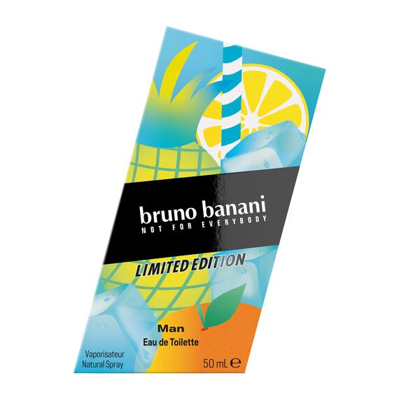 bruno banani Limited Edition Eau de Toilette für Ihn, lebendiger und maskuliner Fougère-Duft mit fruchtigen Noten, langanhaltend, 50ml