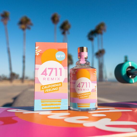 4711® Remix Cologne California Feeling I Eau de Cologne - zitrisch - fruchtig - floral - für einen Unvergesslichen Sommer I 100ml Natural Spray Vaporisateur