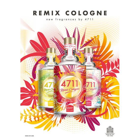 4711® Remix Cologne Grapefruit - Exotic Paradise | Eau de Cologne - zitrisch-fruchtiger Duft rund um die Grapefruit - spritzig frech ge-remixt! | 100ml Natural Spray Vaporisateur