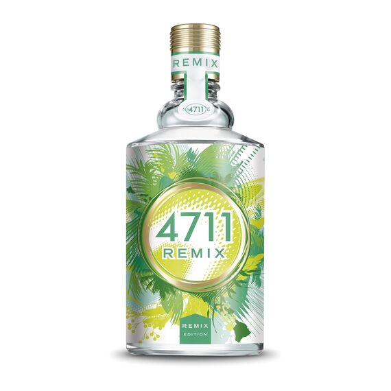 4711® Remix Cologne Green Oasis I Eau de Cologne - spritzig - frei - abenteuerlustig - für wahre Lebensfreude! I 100ml Natural Spray Vaporisateur