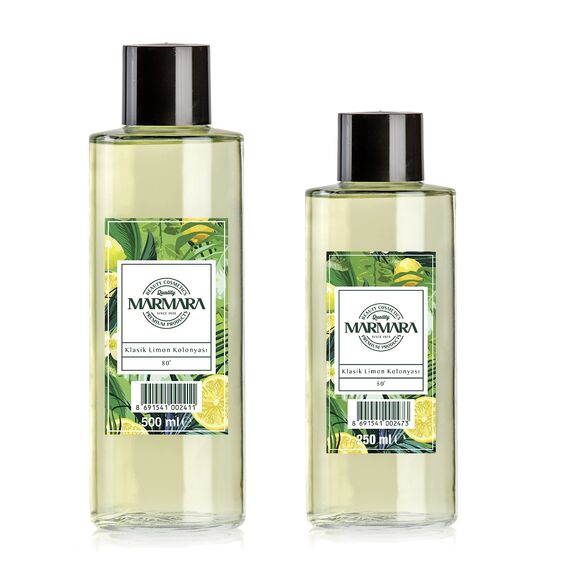 MARMARA Kolonya Zitrone 5 Liter | Türkisches Duftwasser im Kanister | Aftershave | türkisches handwasser | rasierwasser | Kölnisch Wasser Herren | traditionell türkisch | Eau de Cologne Lemon