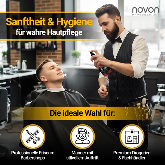 Novon Professional Barber Cologne No. 2-355 ml - After Shave Spray für Männer - Rasur Duftwasser Würzig-Herb - Barber Eau de Cologne mit praktischen Pump-Spender - Erfrischend & Pflegend, EDC