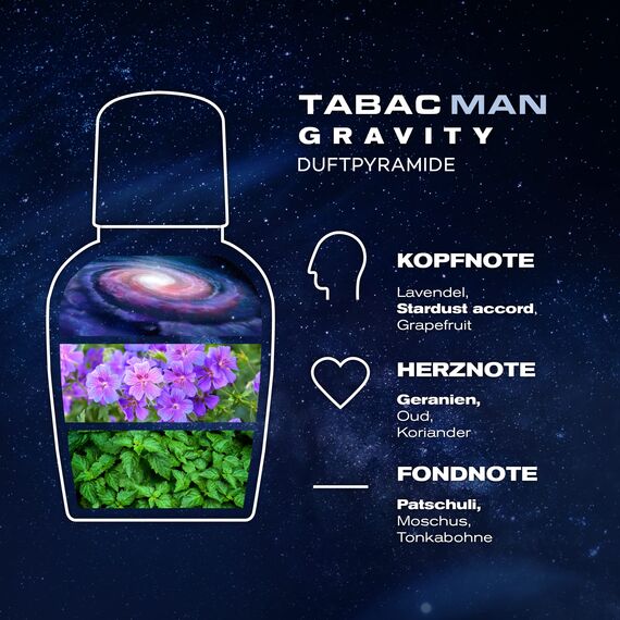 Tabac® Man Gravity - Eau de Toilette 30 ml Natural Spray Vaporisateur I markant, männlich, unverwechselbar - moderner Männerduft für den Mann von heute