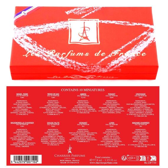 Top Ten Gift Set of 10 Eau de Parfums Miniatures Total 57,8 ml | 10 Stück (1er Pack)