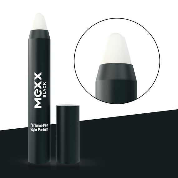 Mexx Black Woman Parfum to Go, blumig-fruchtiger Damenduft, Parfumstift mit cremiger Textur, perfekt für unterwegs, 3 g