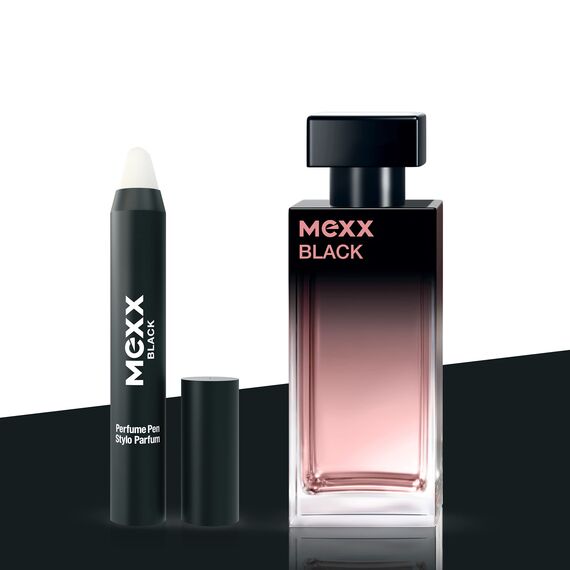 Mexx Black Woman Parfum to Go, blumig-fruchtiger Damenduft, Parfumstift mit cremiger Textur, perfekt für unterwegs, 3 g