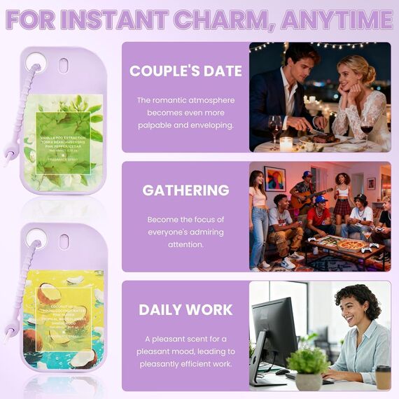 2 Stück Parfüm Bodyspray Damen,Parfum Damen Set Kokos Parfum Jasmin Parfüm,Blumig Fruchtiges Body Mist,Long Lasting Fragrance Spray,Hair and Body Fragrance Mist,Parfumdamen,Parfümspray,Gift for Women