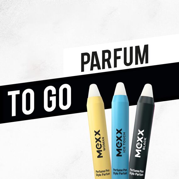 Mexx Black Woman Parfum to Go, blumig-fruchtiger Damenduft, Parfumstift mit cremiger Textur, perfekt für unterwegs, 3 g