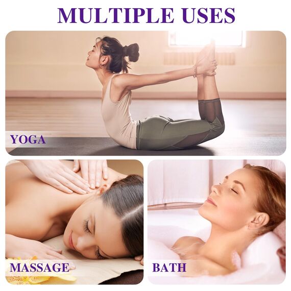 Migcaput Ätherische Öle lavendelöl 100 ml,100% Natürliche ätherische Öle, Ätherisches Aromatherapieöl von Erstklassige Qualität, Duftöle für Diffusor, Luftbefeuchter, Entspannen, Massage, Bad