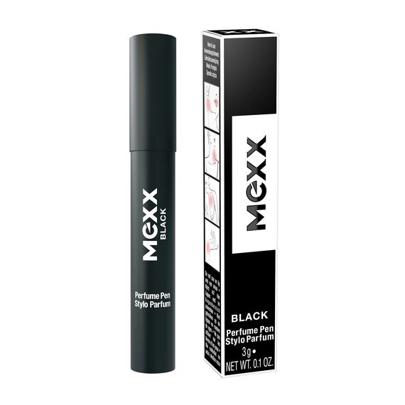Mexx Black Woman Parfum to Go, blumig-fruchtiger Damenduft, Parfumstift mit cremiger Textur, perfekt für unterwegs, 3 g