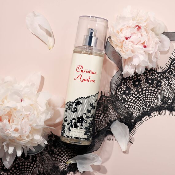 Christina Aguilera - Signature Fine Fragrance Mist – Damen-Körperparfüm, blumig & orientalisch, mit Noten von Jasmin, Pfingstrose und Vanille, exotisches Aroma, Süße und Sinnlichkeit - 236 ml