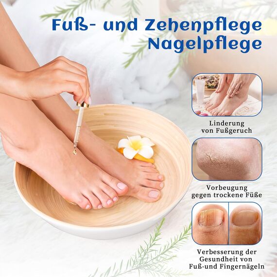 HIQILI Teebaumöl 100ml, Tea Tree Oil Für Haare, Haut, Und Zehennägel, Kann Shampoos, Duschgels Und Sprays Beigemischt Werden – Reiseflasche Inklusive