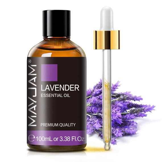 Ätherisches Öle Lavendel 100ML, MAYJAM Lavendelöl 100% Rein, Ideal für Aromatherapie Aroma Schlaf Diffuser Duftöl Massage
