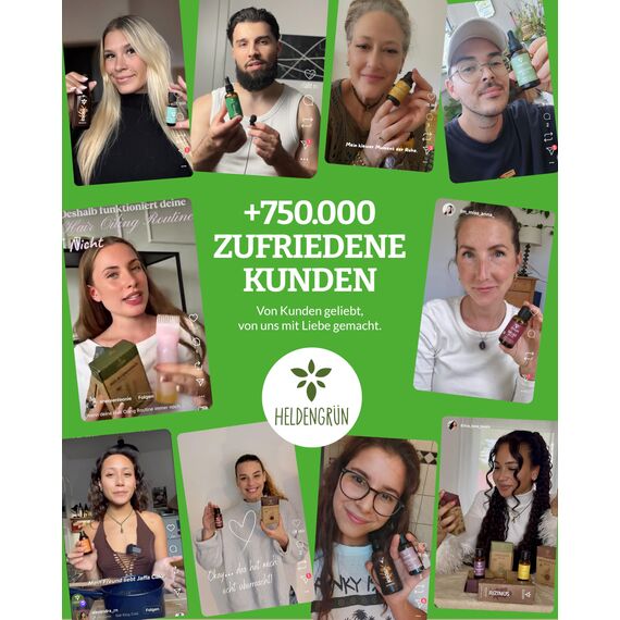 Heldengrün® BIO Lemongras Öl [100% NATURREIN] Erfrischend & Anregend - Echtes Zitronengrasöl - Duftöl Lemongras - Ätherische Öle für Aromatherapie - 3 x 30 ml