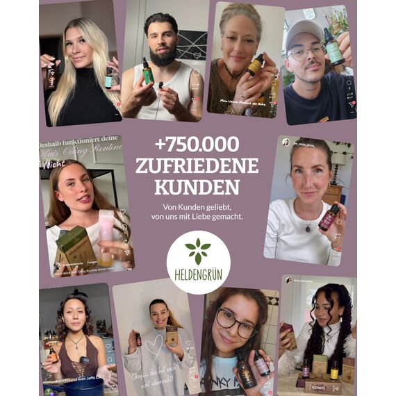 Heldengrün© BIO Patchouli Öl [100% NATURREIN] - Reines Patchouli Duftöl - Patchouliöl in Parfumqualität - Nachhaltiger Wildwuchs - Ätherisches Öl - 2 x 30 ml