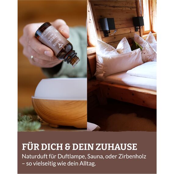 Heldengrün© Zirbenöl BIO [100% NATURREIN] - Echtes Zirbelkiefer Öl - Alpen Wildwuchs aus Österreich - Zirbenöl Ätherisches Öl - Zirbenöl für Diffusor - 3 x 30 ml