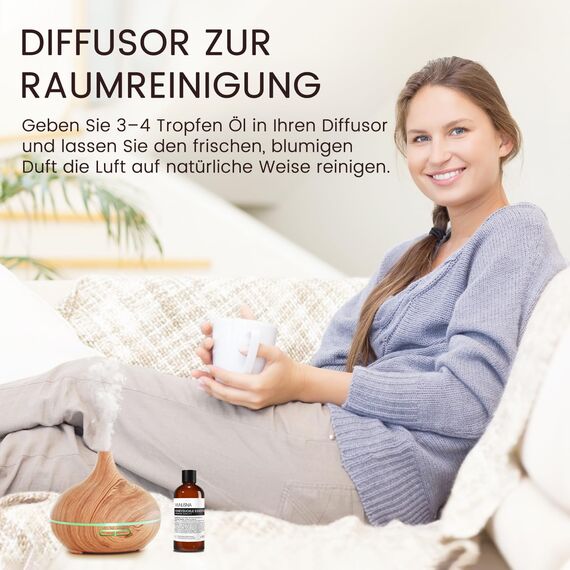Ätherisches Öl Geißblattöl 100ML, MUNUSNA Ätherische Öle Geißblatt Rein Naturrein für Aroma Diffuser, Duftöl für DIY Seifen, Kerzen, Honeysuckle Oil