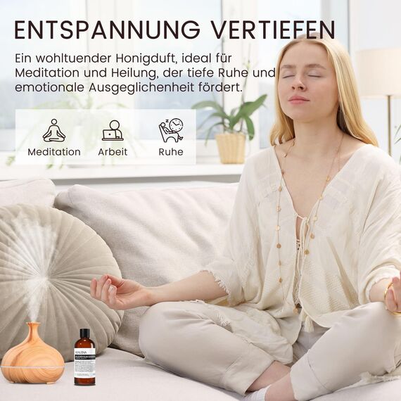 Ätherisches Helichrysum Öl 100ML, MUNUSNA Ätherische Öle Immortelle-Öl Rein Naturrein für Reparatur zu Erleichtern, Duftöl für Aroma Diffuser, DIY Aroma Seife, Kerzen, Helichrysum Oil