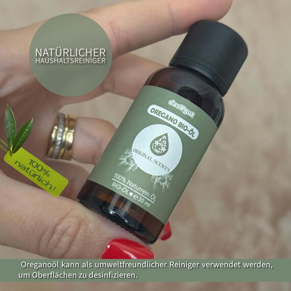 DasXgut - Bio Oregano Öl 30 ml – mit +82% Carvacrol – 100% reines – Hochdosiertes ätherisches Öl aus Griechenland – Zertifiziertes Lebensmittel (100% natürlich) E5004114 BG-BIO-02