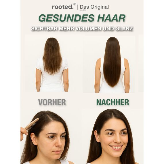 rooted.® BIO Rosmarinöl [100% NATURREIN – HAARKRAFTÖL & AROMATHERAPIE] – Vielseitiges Ätherisches Öl für Haarpflege, Naturkosmetik & Duftlampen – Natürliches Rosmarinöl für kräftiges Haar