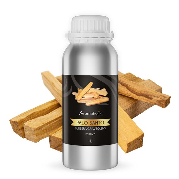 Premium reines natürliches Palo Santo Öl – 100 % pures ätherisches Öl, BIO, organisch – zur Herstellung ätherischer Öle, Kerzen, Seifen, DIY – Palo Santo Essence 1L, Aromaholik