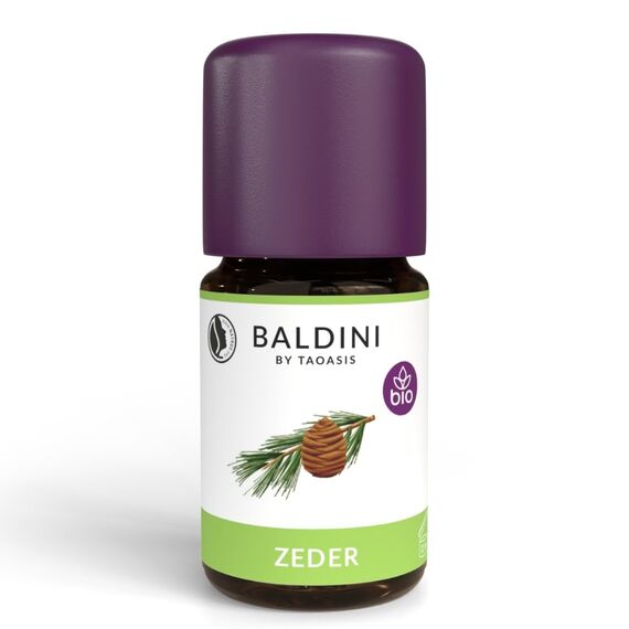 Baldini Zederöl Bio – 100 % naturreines ätherisches Öl aus Cedrus atlantica – demeter-zertifiziert – beruhigend & stärkend – 5 ml