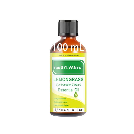FORSYLVANEST Zitronengrasöl 100 ML, Zitronengrasöl Natürliche ätherische Öle, Geeignet für Diffusor, Luftbefeuchter, DIY, Zuhause und Büro