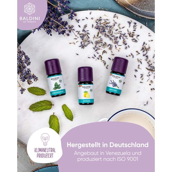 Baldini Bio Tonka Extrakt 5ml - 100% Naturreines Ätherisches Öl - Lebensmittelqualität - Vegan - für Speisen, Getränke, Aroma Diffuser - aus Venezuela