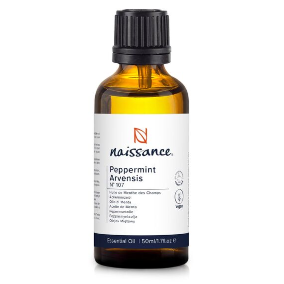 Naissance Minzöl (Nr. 107) - 50ml - Mentha Arvensis - 100% Reines Ackerminze Ätherisches Öl - Minzöl für Naturkosmetik, Aromatherapie, Duftlampe - Duftöl für Aroma Diffuser